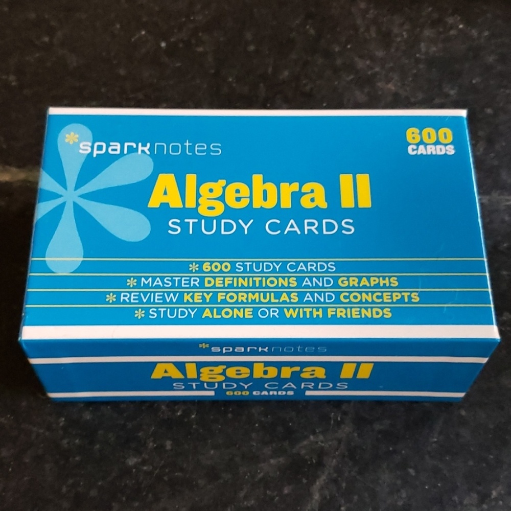 Algebra II Sparknotes Study Cardw
